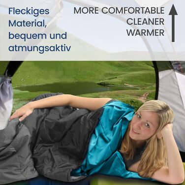 Ультралегкий атласний вкладиш для спального мішка, тонкий вкладиш для спального мішка з двосторонньою блискавкою, дорожній спальний мішок ідеально підходить для хостелів та походів, обов&39язковий аксесуар для походів, синій, 90 x 220 см