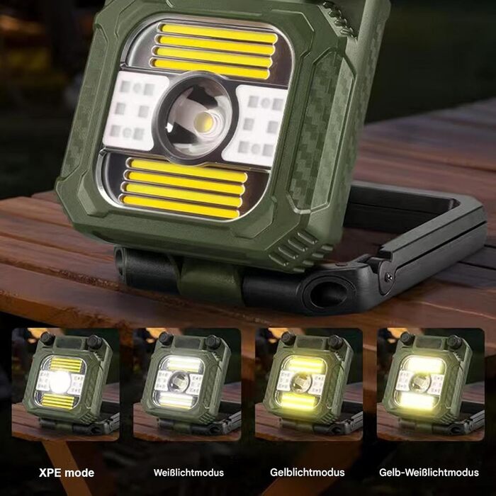 Світлодіодний кемпінговий ліхтар ручний, акумуляторний кемпінговий ліхтар для виживання Складаний, акумуляторний світлодіодний ліхтар для намету, для походів, риболовлі, нічної роботи, читання, обідів на свіжому повітрі