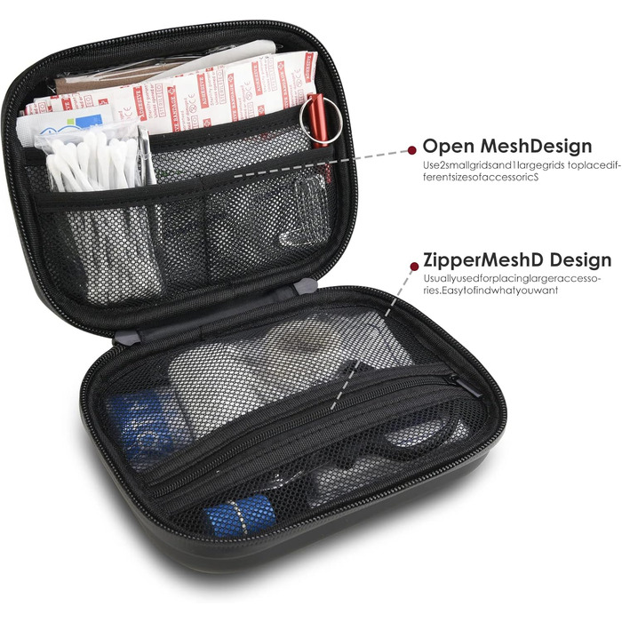 Аптечка, аптечка першої допомоги, сумка першої допомоги для сім'ї, для надання першої допомоги в приміщенні, на вулиці, портативна