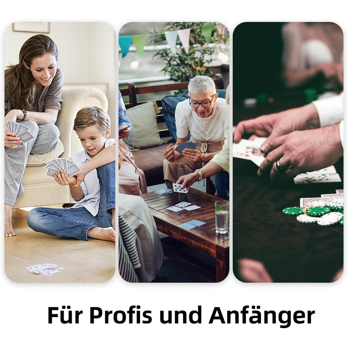 Автоматичний змішувач карт Тихий, з акумулятором 2000 мАг Змішує 2 колоди карт Сумісний з Покером, Бріджем, Раммі, Скатом, Чорний
