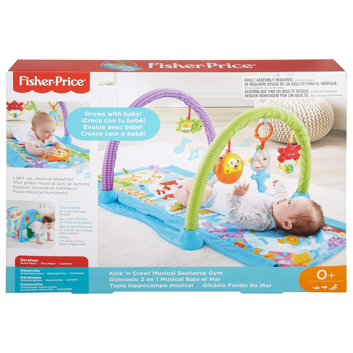 Ковдра Fisher-Price Mattel DRD92 Seahorse Play, багатобарвна