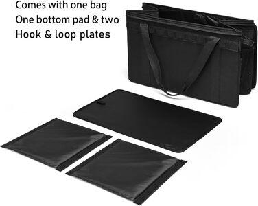 Тактична сумка для зберігання речей для кемпінгу, 46 л, органайзер для багажника (чорна)