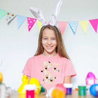 Вініл з теплопередачею - вінілова плівка 10 HTV Easter Bunny Motif Плівка для рукоділля HTV для прикраси футболок для рукоділля (C3), 12 шт., 10