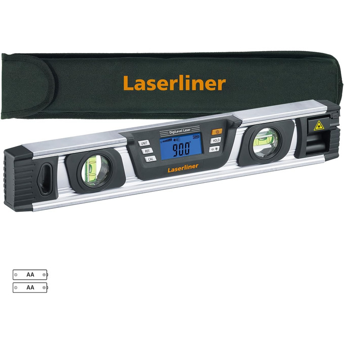 Цифровий електронний нівелір Umarex Laserliner DigiLevel Laser G40 (електронний вимірювальний прилад, цифрове вимірювання нахилу на 360, сигналізація 90/45/0, точність вимірювання 0,5 мм/м)