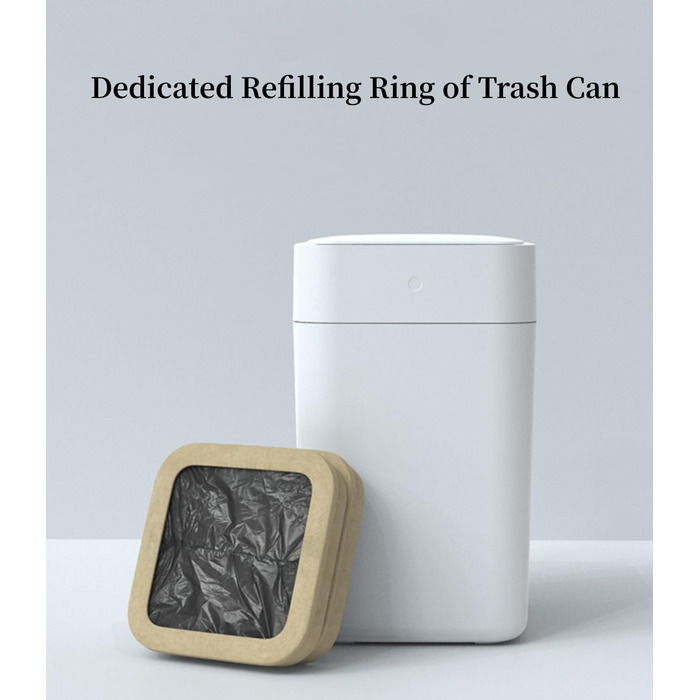 Офіційні змінні кільця TOWNEW T1/T1S/T Air X/T Air Lite для смарт-баків для кухні, міцні сміттєві пакети для електричних автоматичних сміттєвих баків, 6 змінних кілець, до 150 сміттєвих пакетів