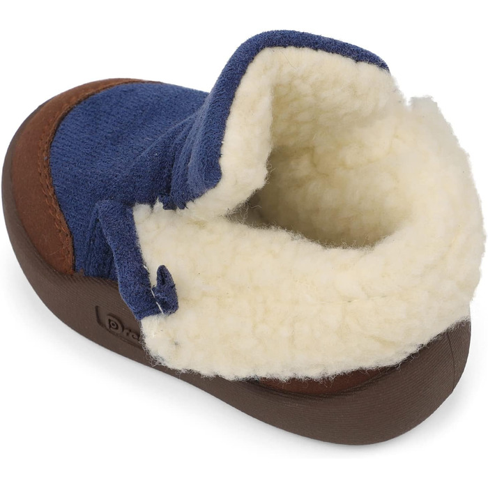 Зимове взуття, дитячі чоботи, дитяче взуття для хлопчиків/дівчат, зимове плюшеве, плоске гумове, протиковзке, розмір 18-23 EU, 22 EU, темно-синє