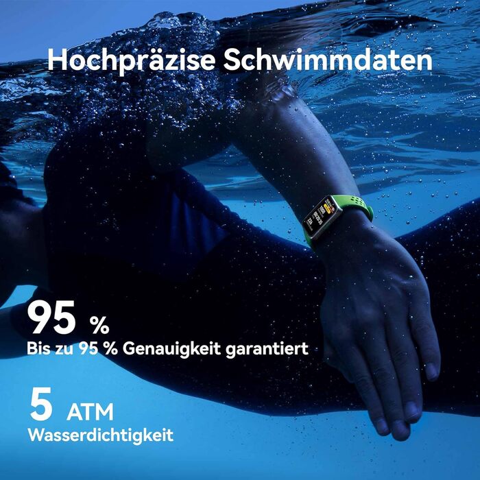 Розумний годинник HUAWEI Band 10, відстеження фізичної активності на базі штучного інтелекту, професійний аналіз сну, середня варіабельність серцевого ритму (ВСР) під час сну, час роботи від батареї до 14 днів, iOS та Android, Black Band 10 Black