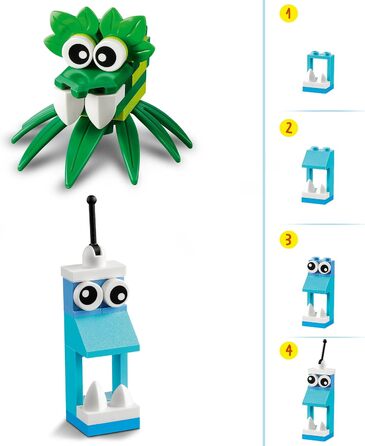 Конструктор LEGO Classic Creative Monsters 11017, 140 деталей