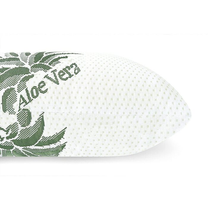 Ергономічна подушка Mister Sandman 40x80, подушка для шиї з 2 наволочками з алое вера, подушка Visco ідеально підходить для сну на животі, спині та на боці, подушка з піни з ефектом пам&39яті з 2 наволочками з алое вера