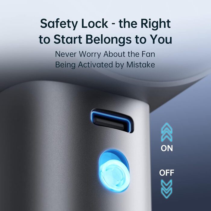 Портативний портативний вентилятор JISULIFE, регульована швидкість (1-100), міні-вентилятор Turbo, акумуляторна батарея 5000 мАг, металевий корпус, цифровий дисплей, для жінок, чоловіків, подорожей/кемпінгів/на природі сірий