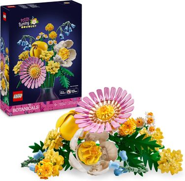 Маленький літній букет LEGO Botanicals - Набір штучних квітів з дзвіночками, ромашками, тюльпанами та іншим - Іграшка для дівчаток та підлітків віком від 9 років - Різдвяна прикраса - Подарунок для дітей - 10347