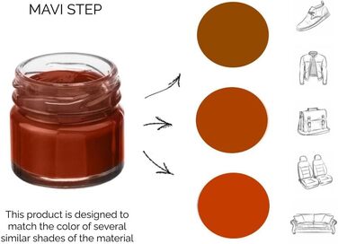 Набір для догляду за взуттям MAVI STEP Aurora із замші та нубуку - Розкішний набір для догляду за взуттям - 127 молочний шоколад, 128 яскраво-помаранчевих, один розмір
