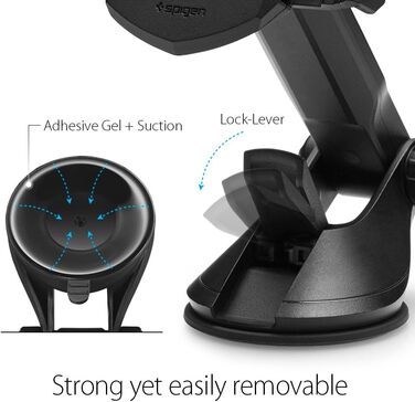 Універсальний автомобільний тримач для мобільних телефонів Spigen, що обертається на 360, для приладової панелі та лобового скла,