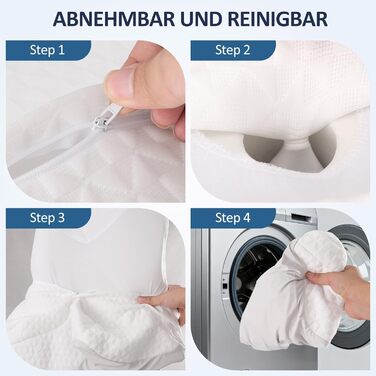 Подушка для шиї, подушка для голови, подушка для підтримки шиї, ортопедична подушка, ергономічна подушка для голови, подушка для сну на боці, подушка з піни з ефектом пам&39яті, подушка-метелик, 60 x 40 x 9/13 см, сірий