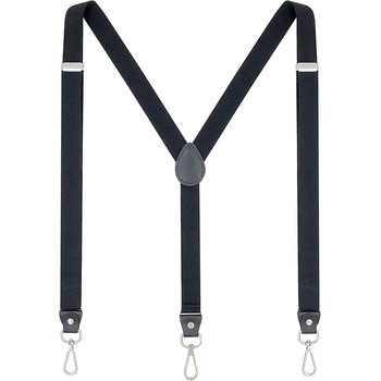 Підтяжки Ausukler Extra Strong 2,5 см з карабін-гачками чорний