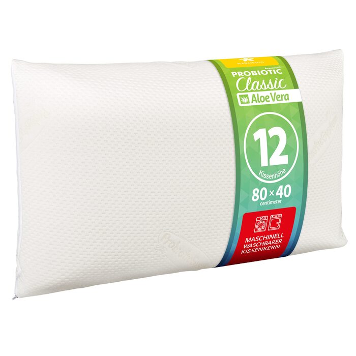 Ортопедична подушка для шиї з пробіотиками та алое вера, виготовлена з піни з ефектом пам&39яті, 40x80x12 см, яку можна прати, 80 x 40 x 12 см