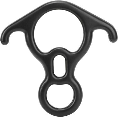 Спускний пристрій Alomejor 50KN для скелелазіння, спуску з гірки, рятувального верстату, восьмикільцевого верстату, великого розміру, для страховки та спуску з вигнутими вухами, для скелелазних рам Peak