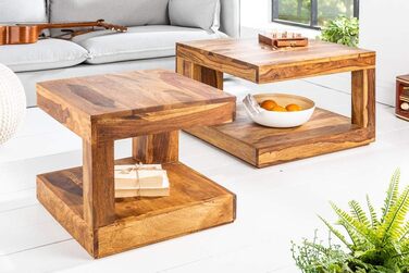 Журнальний столик з масиву твердої деревини Гігантський стіл з оздобленням з каменю шишам Дерев&39яний стіл Приставний столик Вітальня