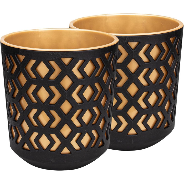 Матовий горщик для квітів PECZEKO - Декоративний горщик для квітів і трав - Міцні та легкі круглі пластикові горщики для вітальні