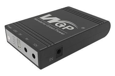 Міні-UPS Джерело безперебійного живлення, UPS 10400mAh акумуляторна батарея, резервне живлення/пауербанк 5V USB, 9V, 12V DC для WiFi роутерів, модемів, POE камер, телефонів сигналізації