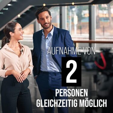 �DE Wireless GO II Ультракомпактна бездротова двоканальна мікрофонна система з вбудованими мікрофонами, вбудованим записом і радіу