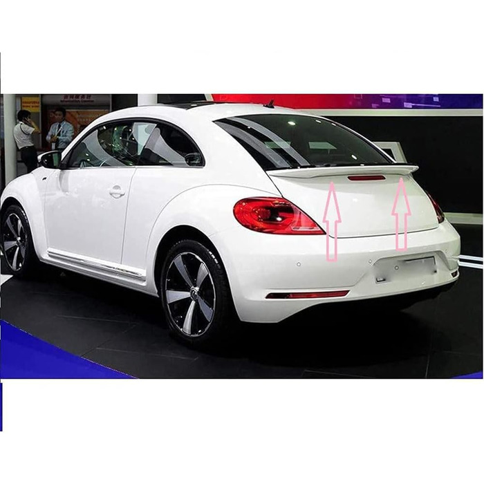 Автомобільний задній спойлер для VW Beetle 2013-2018, Спойлер багажника Дах автомобіля Задній спойлер Lip Styling Автомобільні аксесуари, A/Білий звичайний A/Білий