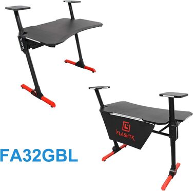 Ігровий стіл HFTEK - Ігровий стіл - Ергономічний ігровий стіл - Комп&39ютерний стіл з RGB-підсвіткою (FA32GBL)