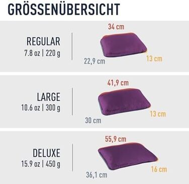 Подушка Sea to Summit FoamCore, сіра, велика, сіра