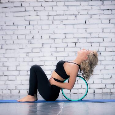 Колесо для йоги Pete&39s Choice з електронною книгою та ремінцем для йоги - зручний та міцний аксесуар Колесо для більшої гнучкості Ідеальне колесо для розтяжки спини ремінь