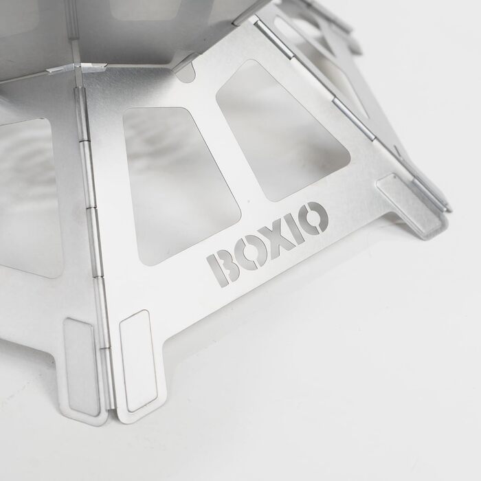 Чаша для вогню з нержавіючої сталі з решіткою для гриля - Восьмикутна чаша для вогню для гриля на свіжому повітрі та кемпінгу, невелика чаша для вогню з екраном для іскри, міні-бочка для вогню та кошик для вогню для саду та багаття (Fire)