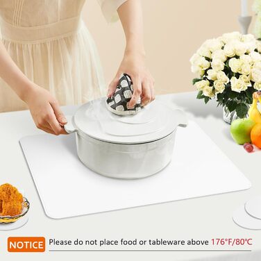 Шкіряний набір з 6 - шкіряна підстилка, що миється, термостійка двостороння водонепроникна підстилка шкіряного вигляду з нековзним