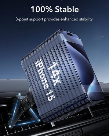 Автомобільний тримач для мобільного телефону ESR для автомобільного кріплення Magsafe, вентиляційний / приладовий магнітний автомо