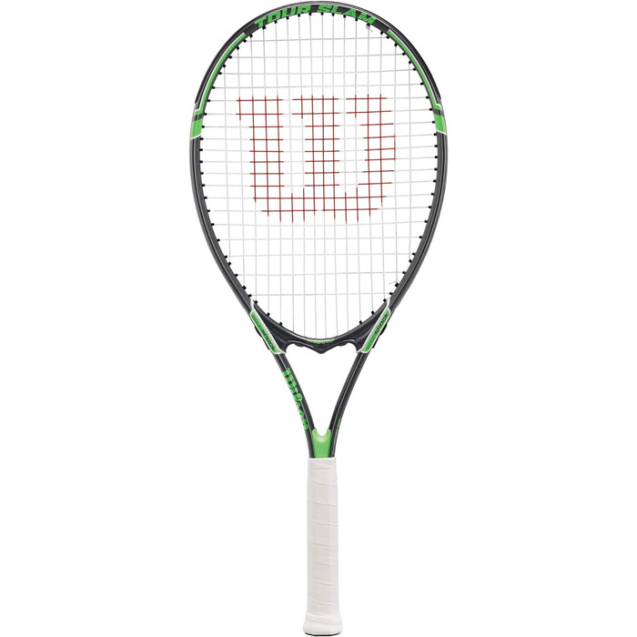 Тенісна ракетка Wilson Tour Slam Adult 27" 312 г L2 (4¼") сіро-зелена V-Matrix XL голова 110" для початківців та рекреаційних гравців офіційний Wilson USA оригінал 2025