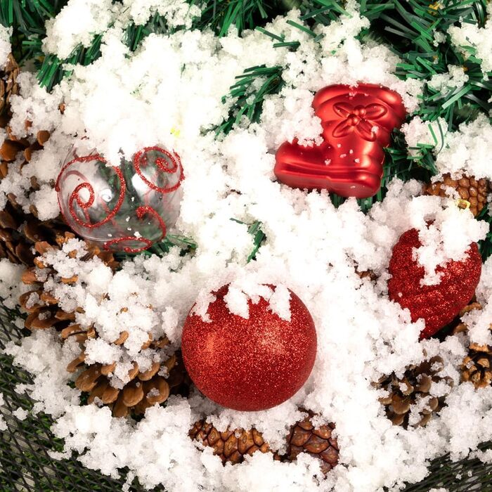 Різдвяні кульки 102 шт червоні Deuba