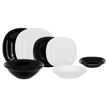 Сервіз столовий Luminarc Carine White&Black, 18 предметів (6988982)