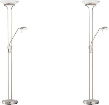Торшер Nickel FISCHER HONSEL 40075 (32 x 32 x 182 см (ДхШхВ) (В упаковці 2 шт. и)), 40075 LED