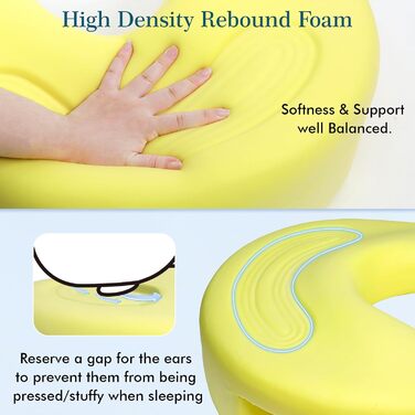 Подушка XIAPIA для сну на боці з проймою, подушка для шиї з піни з ефектом пам&39яті, подушка для голови для сну на боці, зняття тиску на плечі та руки, ергономічна подушка для шиї/підлокітників для сну на спині та животі, сіра