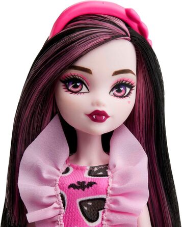 Лялька Monster High Дракулаура з більш ніж 10 гнучкими суглобами для дівчаток віком від 4 років