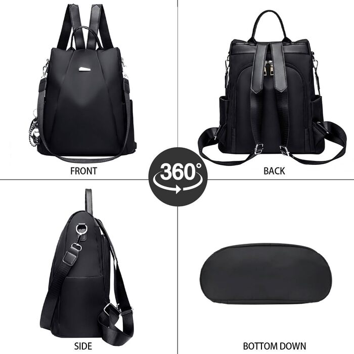 Рюкзак жіночий елегантний, протикрадіжний рюкзак, невеликий рюкзак для дівчат і жінок, міський рюкзак сучасний для школи, роботи,