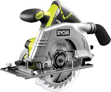 Акумуляторна портативна циркулярна пила RYOBI 18 V ONE R18CS-0 (отвір ø 16 мм, глибина різання до 52 мм, частота обертання на холо