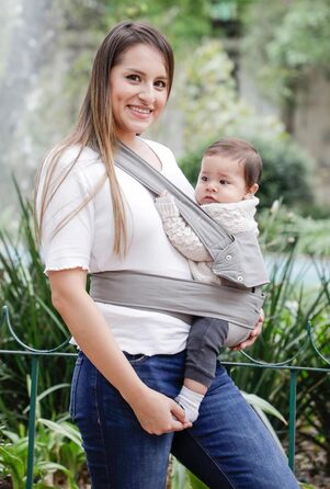 Переноска marsupi - Новонароджені від народження до 15 кг - Стартовий комплект для дитини - Застібка на липучці - Легкий і компакт