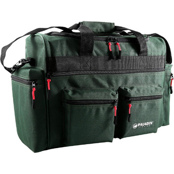 Рибальська сумка Paladin Deluxe green - Tackle Bag Carryall Carp bag Сумка для рибальських аксесуарів Розміри 53x28x22 см Сумка для наживки з ременем через плече