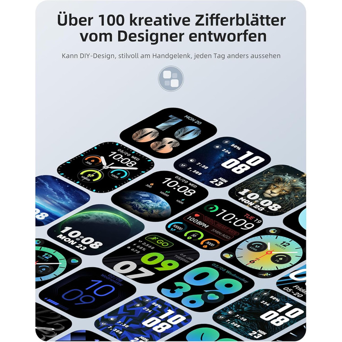Розумний годинник Parsonver для чоловіків та жінок із функцією телефону, фітнес-годинник із GPS, водонепроникність 3 атм для плавання, фітнес-годинник із понад 100 спортивними режимами, серцебиттям, сном, для Android/iOS, чорний