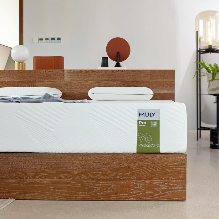 Матрац MLILY Pro 90x200 см Матрац з піни з ефектом пам&39яті висотою 22 см Комфортний сон 7 зон комфорту та 3 шари для спокійного сну Pro 90 x 200 см