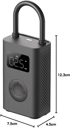 Портативний повітряний компресор для автомобіля, мотоцикла, велосипеда з тиском до 10,3 бар, 3-150 PSI, 6 різних режимів з автомат