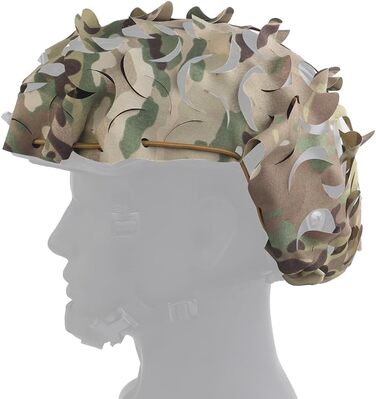 Тактичний чохол для шолома камуфляжного типу, військове спорядження, швидкий чохол для шолома для пейнтболу, полювання, стрільби, розмір M/L, один розмір CP