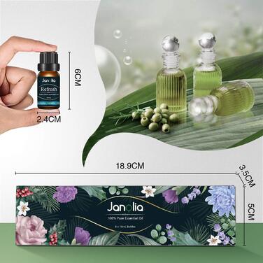Набір ефірних олій Janolia, пакет оновлення, набір чистих натуральних ароматичних олій для розслаблення дифузора покращують сон