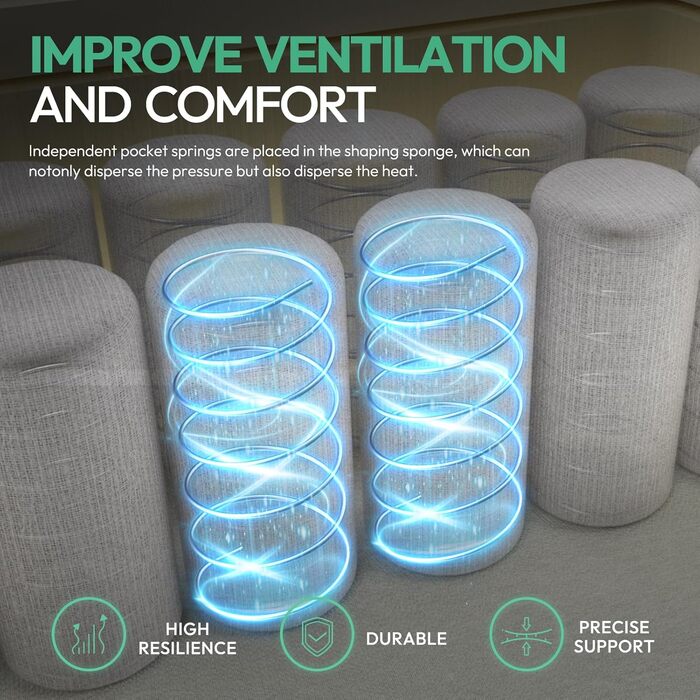 Ігрове крісло Dowinx, ергономічне офісне крісло з функцією масажу та підігріву, дихаюча пружинна подушка типу дивана, регульоване комп&39ютерне крісло з підставкою для ніг, підтримка спини та шиї, чорний/зелений