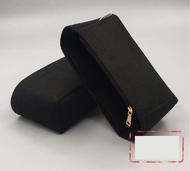 Вставка-органайзер для сумки Lckaey для NiKi22 28 32 Вставка для фінішної обробки сумки 3008black-28 Чорна 9.84*2.75*5.1in