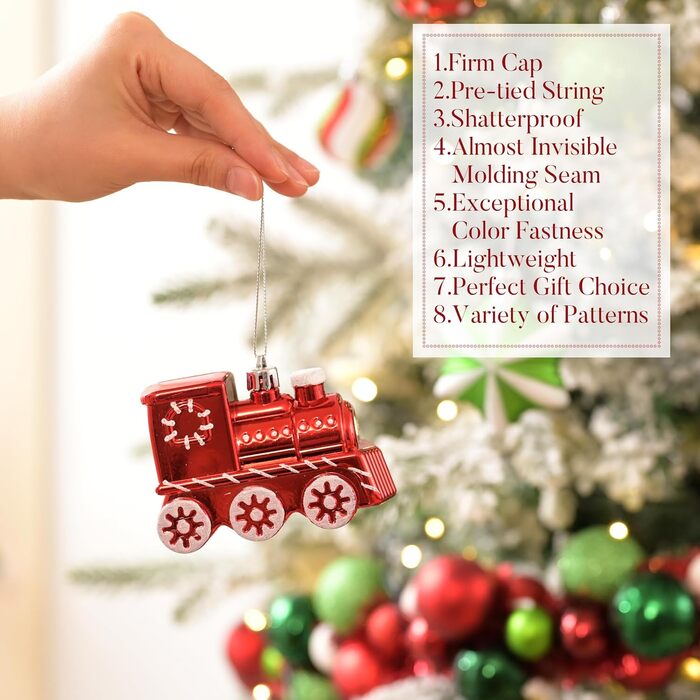 Набір ялинкові прикраси з верхівкою 50 предметів Valery Madelyn